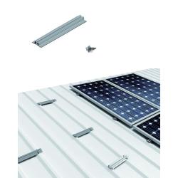 Structure du toit Toit en tôle 2 panneaux solaires 05V