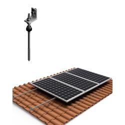 Structure du toit Tuiles de toit 4 panneaux solaires avec tige 01V
