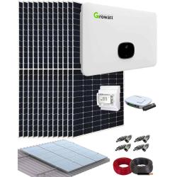 Kit Autoconsumo Nave Industrial 36kW 182kWhdía Growatt Triphase