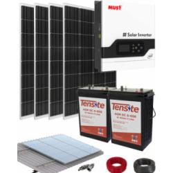 Kit solaire isolé 1000W 12V 4000Whdia