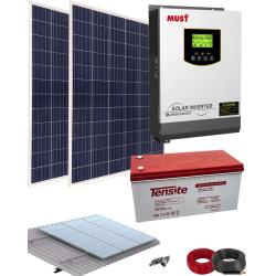 Kit solaire AGM 1000W 12V 2000Whdia