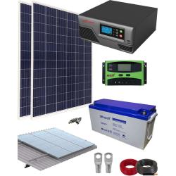 Kit solaire photovoltaïque 600W 12V 2000Whdia avec batterie gel