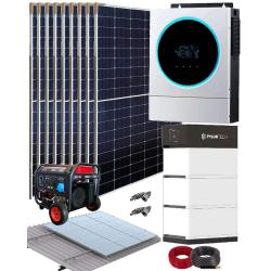 Kit solaire complet 5600W 48V 7300kWhave avec générateur
