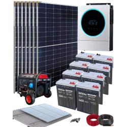 Kit solaire isolé 5600W 48V 14000Whdia