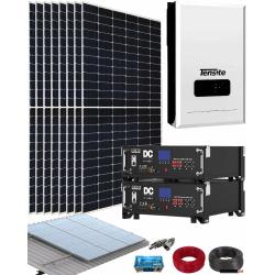 Kit de maison solaire hors réseau 5200W 48V avec batterie solaire lithium DC