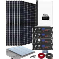 Tensite 5200W Kit d'installation de panneaux solaires hors réseau