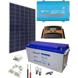 Kit Solaire Caravane 800W 12V 1000Whdia avec Batterie Gel