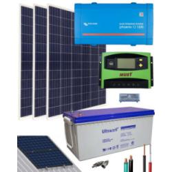 Kit solaire autoconsommation Batteries 1200W 12V 3000Whdia