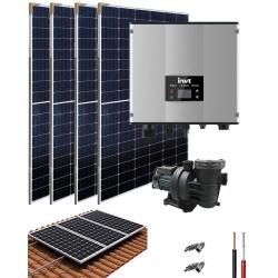 Kit de filtration solaire avec pompe 0.75cv pour piscine
