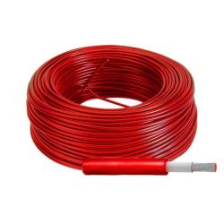 Rouleau de câble monoconducteur 10mm2 H1Z2Z2-K 30m rouge
