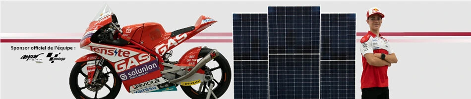 Panneaux solaires Tensite et Aspar Team